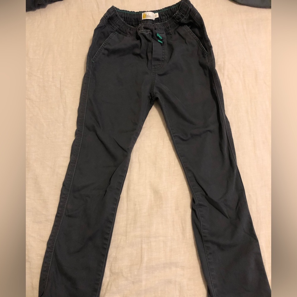 Mini Boden boys gray pants, like new, drawstring, size 9